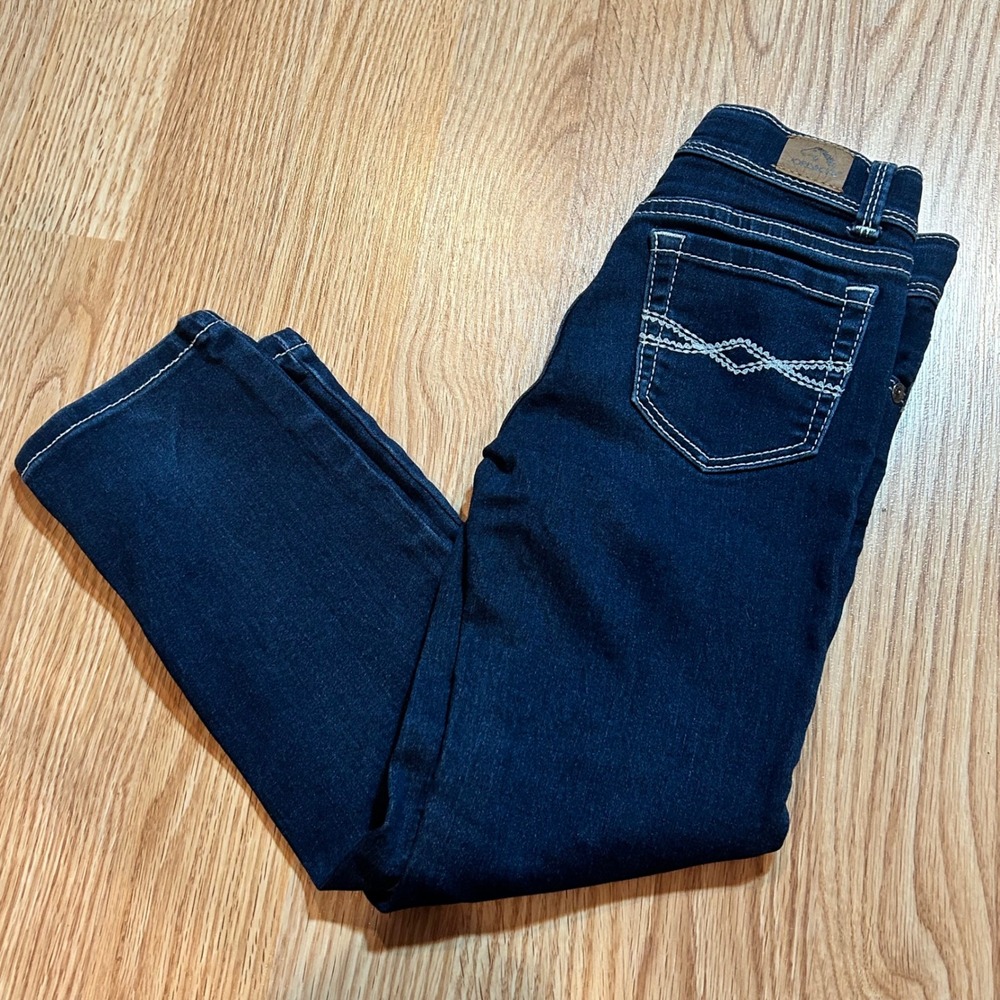 Jordache Girls Size 5 Regular Skinny Jeans Dark Wash‎ Classic Denim